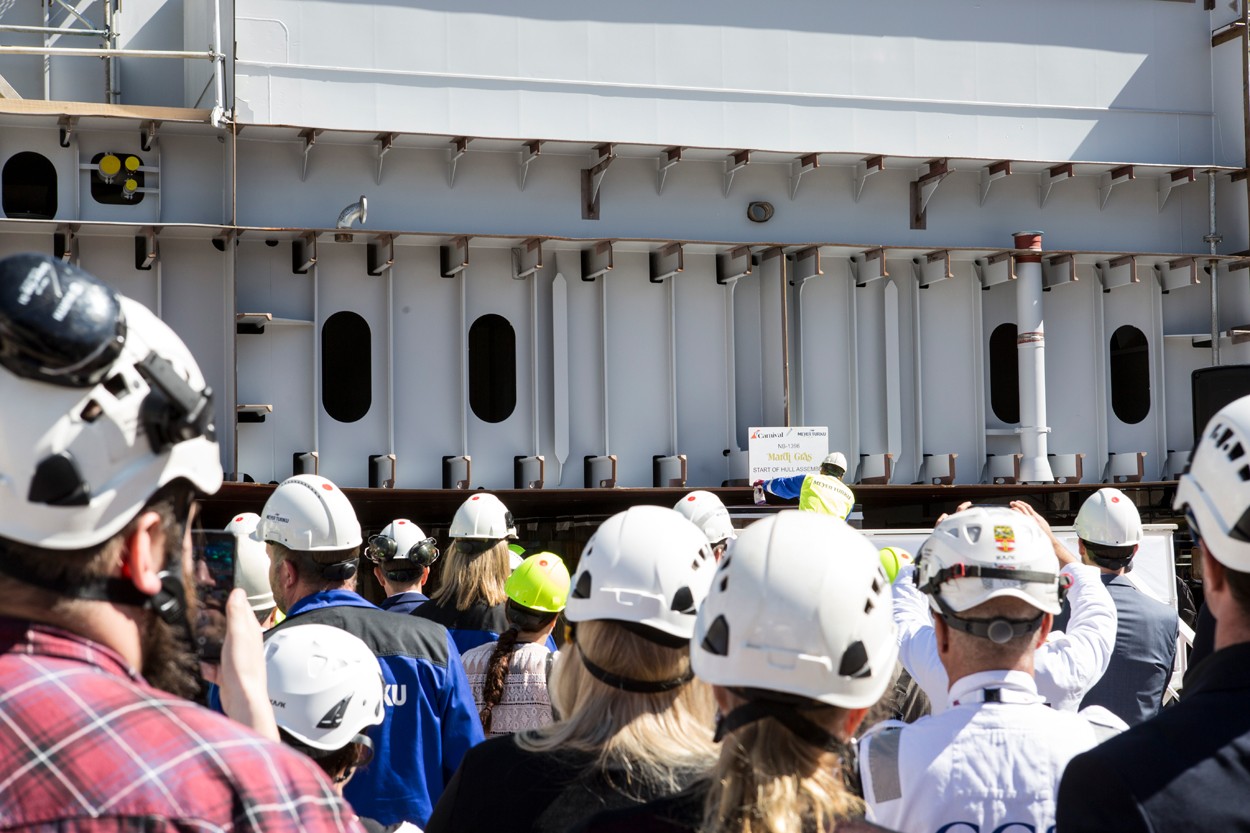 Carnival Mardi Gras Keel-Laying Ceremony held in Finland