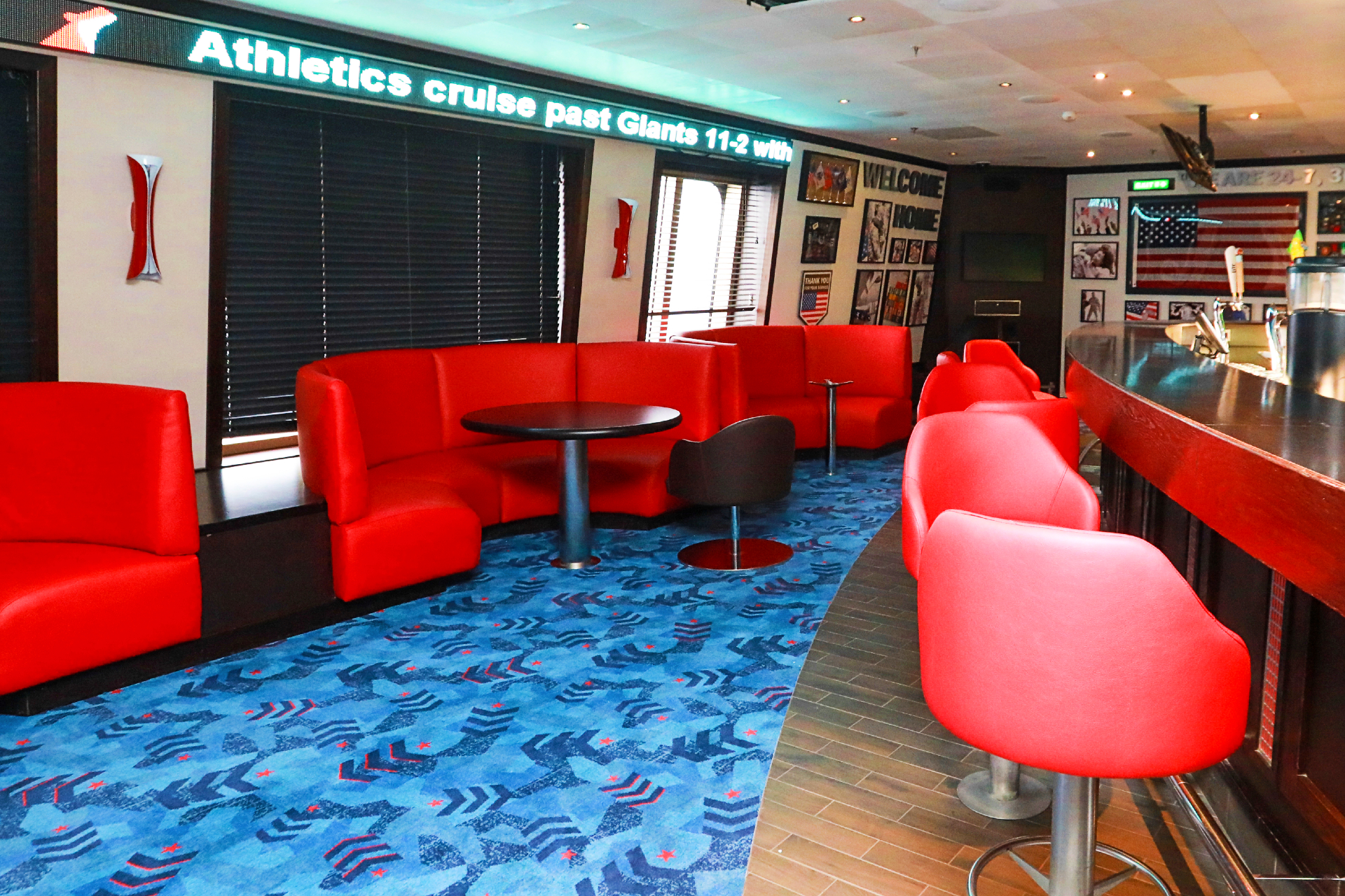 Carnival Valor 2025 Drydock - Heroes Tribute Bar