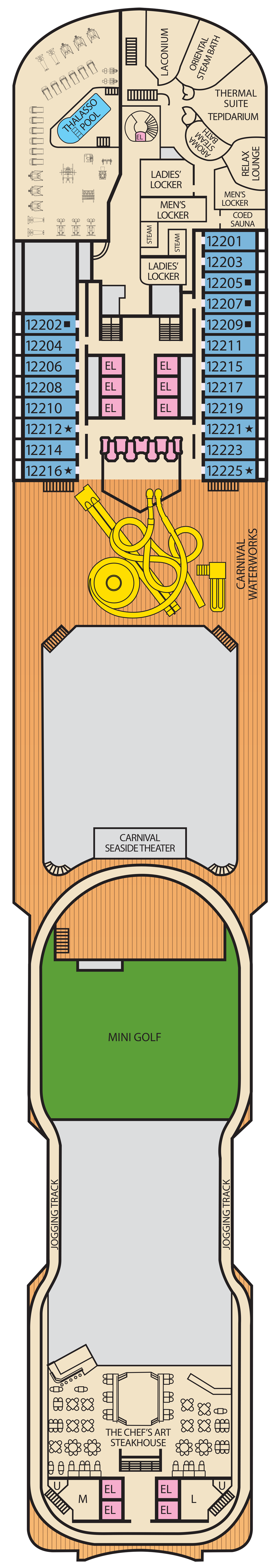 Carnival Dream Deck 12 plan