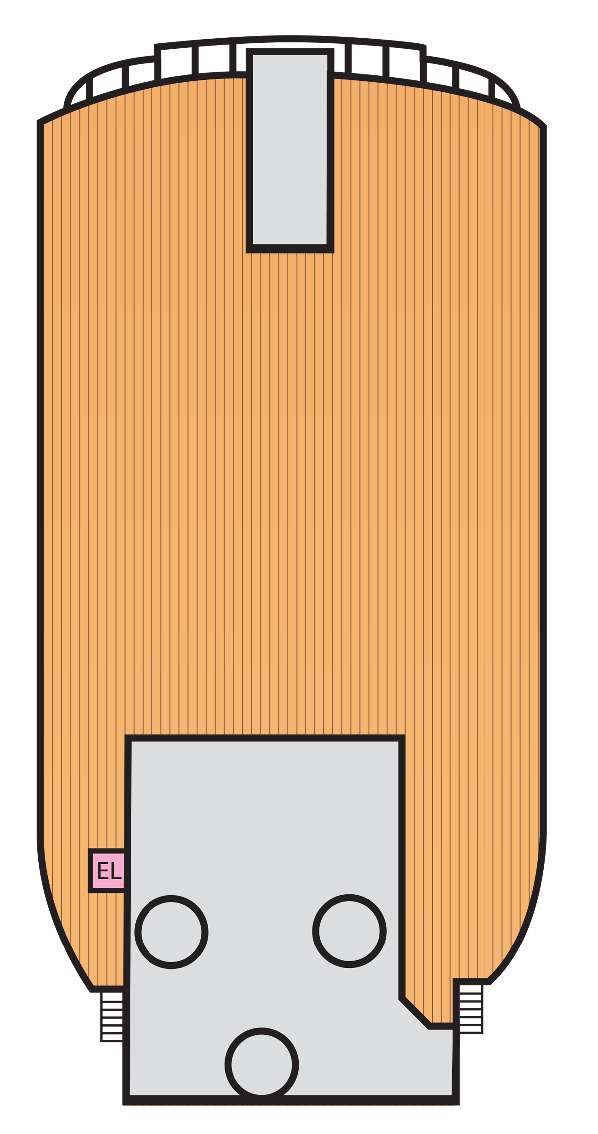 Carnival Paradise Deck 15 plan