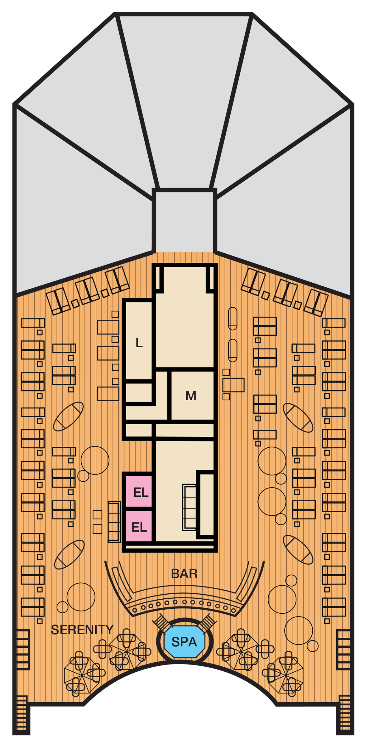 Carnival Sunshine Deck 14 plan