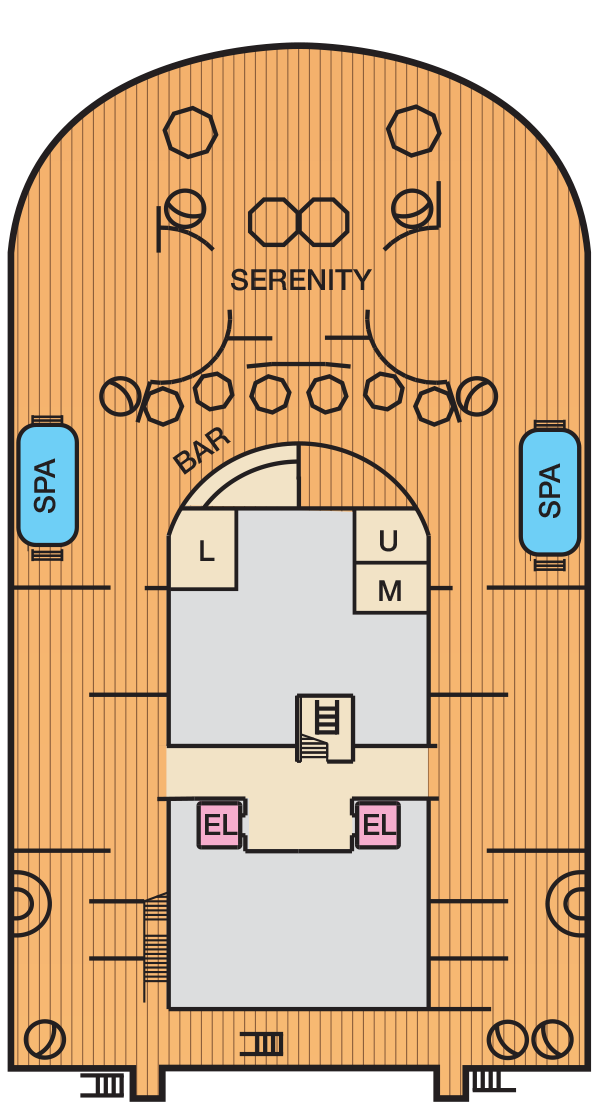 Carnival Venezia Deck 15 plan