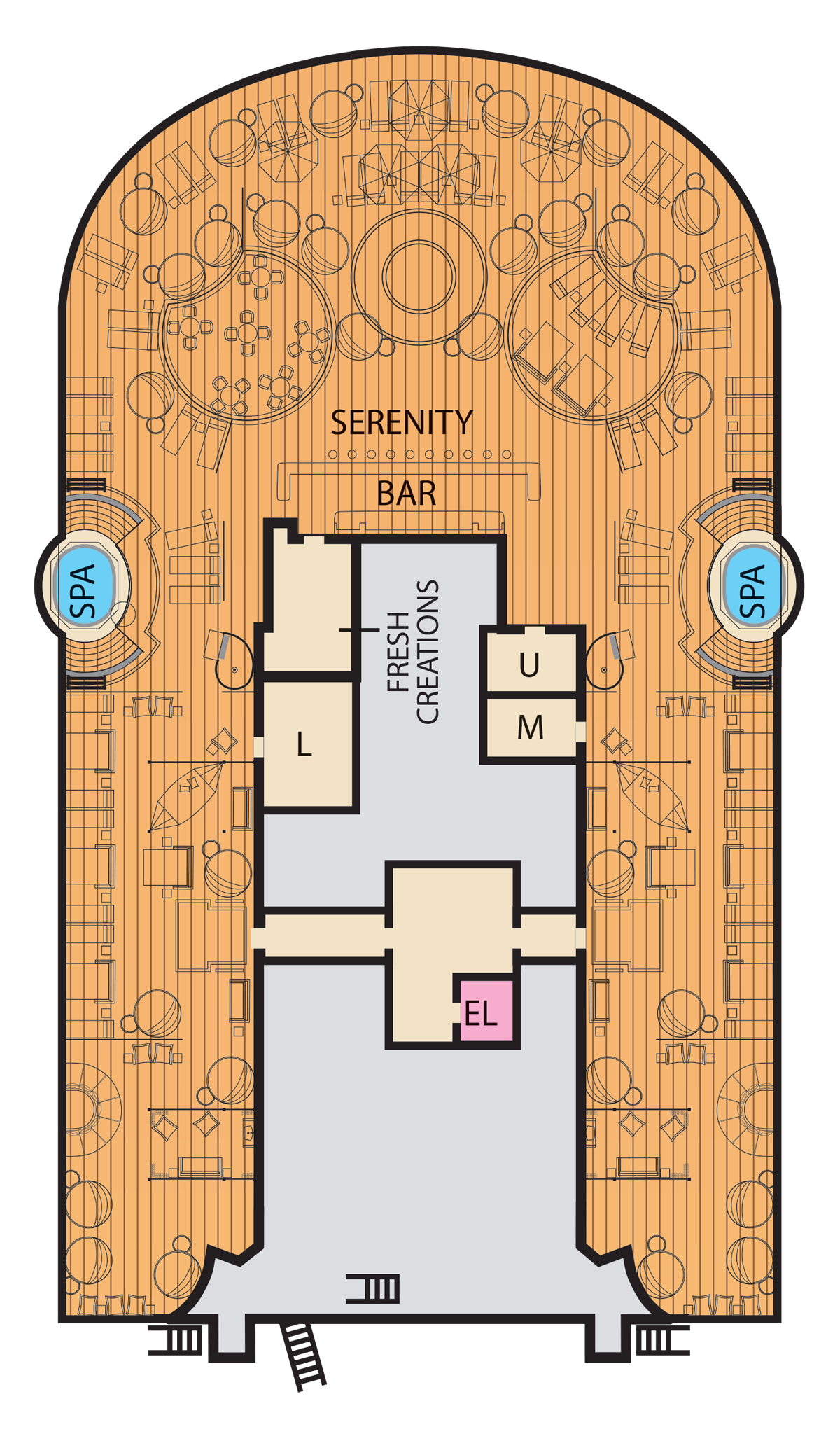 Carnival Vista Deck 15 plan