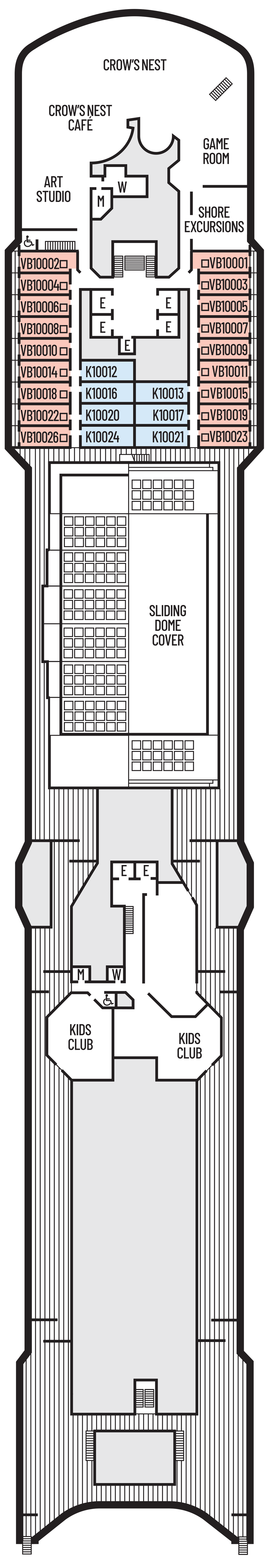 Noordam Spa Deck plan