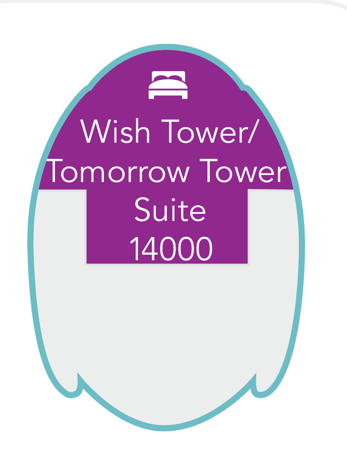 Disney Treasure Sun Deck (Top Deck) plan