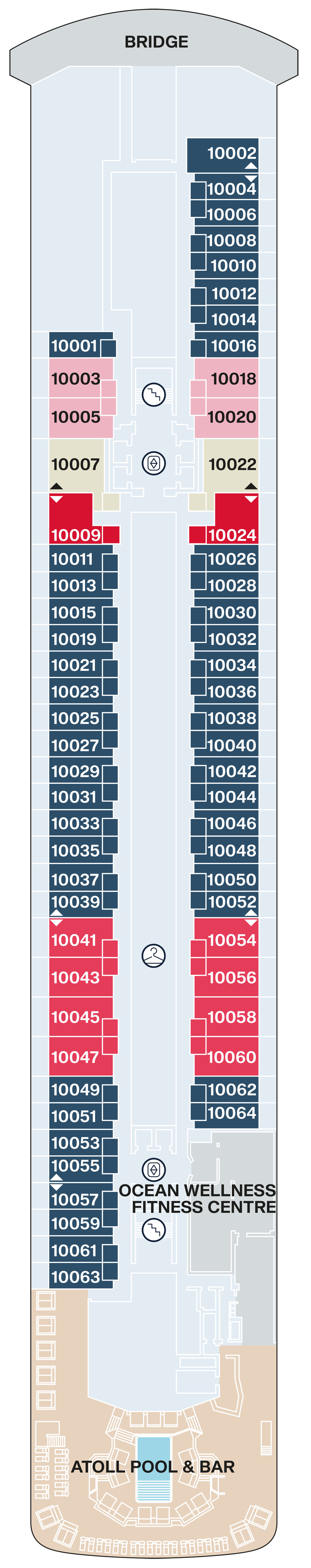 Explora II Deck 10 plan