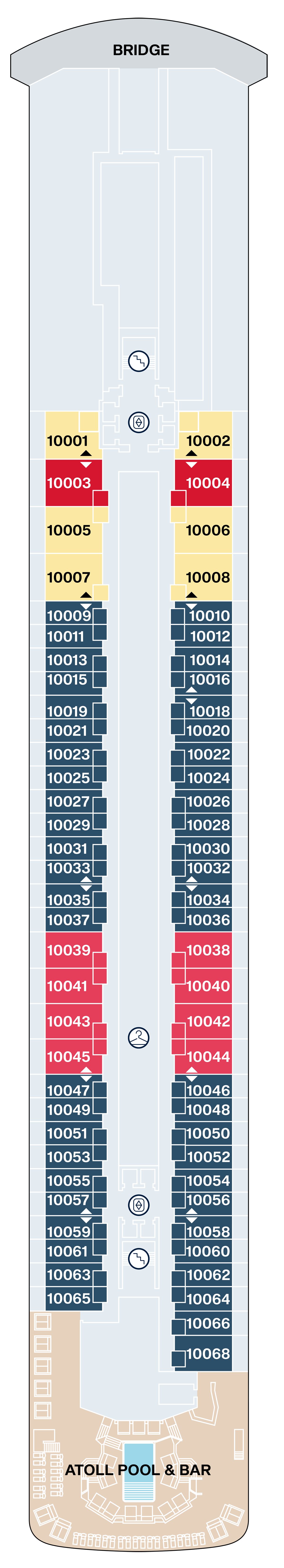 Explora III Deck 10 plan