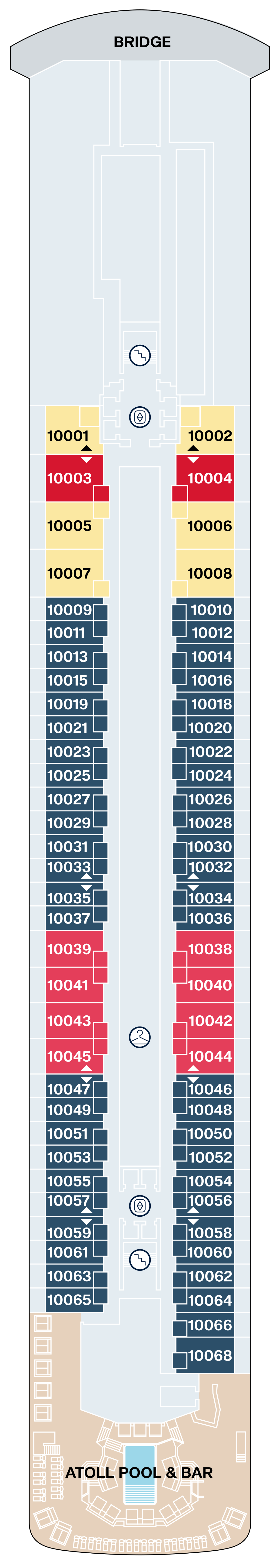 Explora V Deck 10 plan