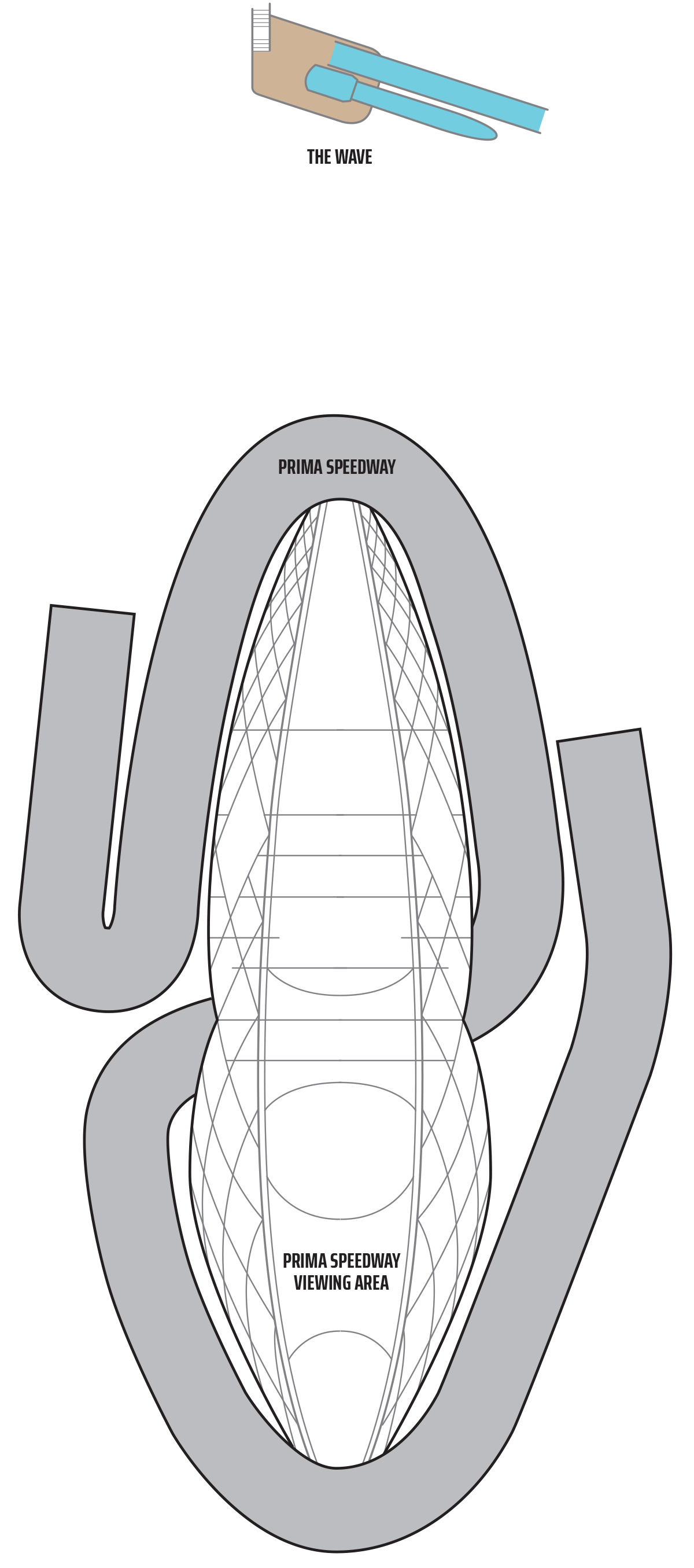 Norwegian Prima Deck 20 — Speedway Level 3 (Top of Ship) plan
