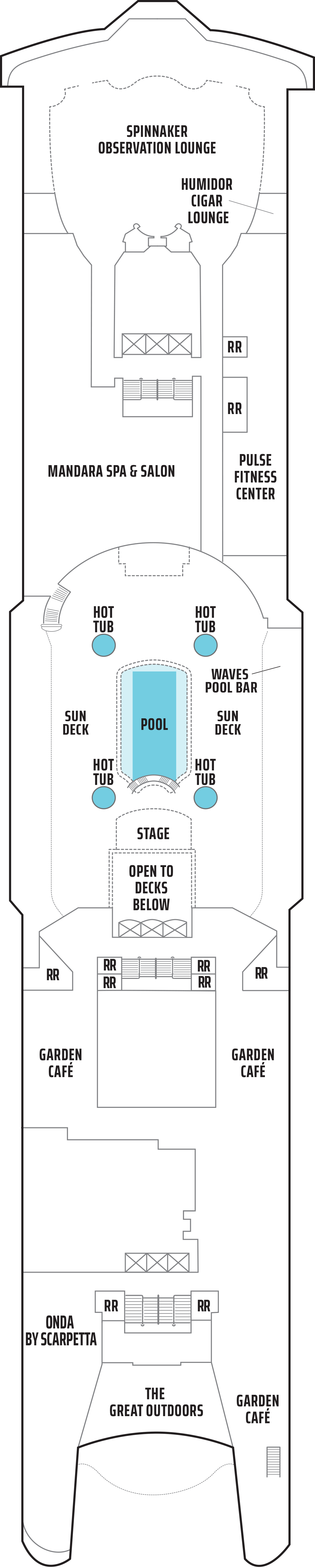 Norwegian Spirit Deck 12 plan