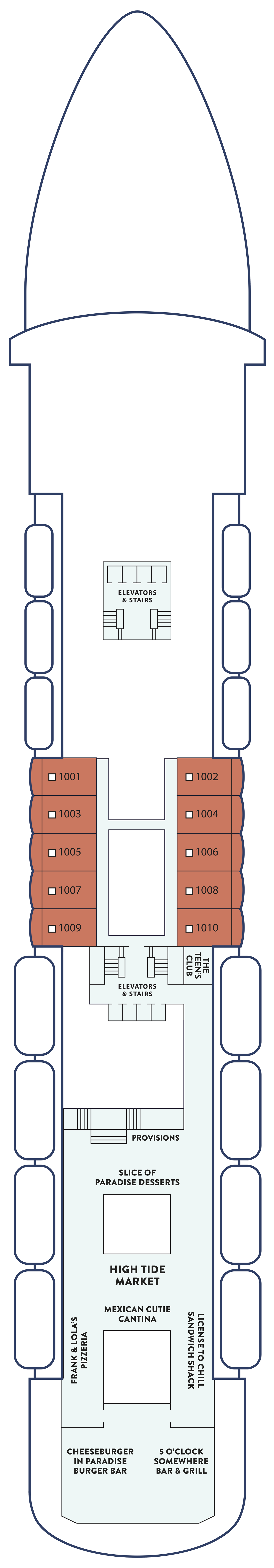 Paradise Deck 10 plan