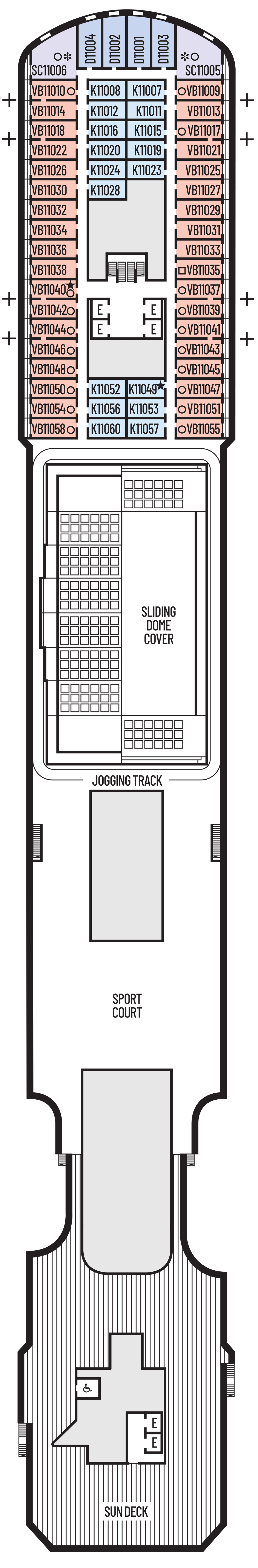 Rotterdam Deck 11 plan