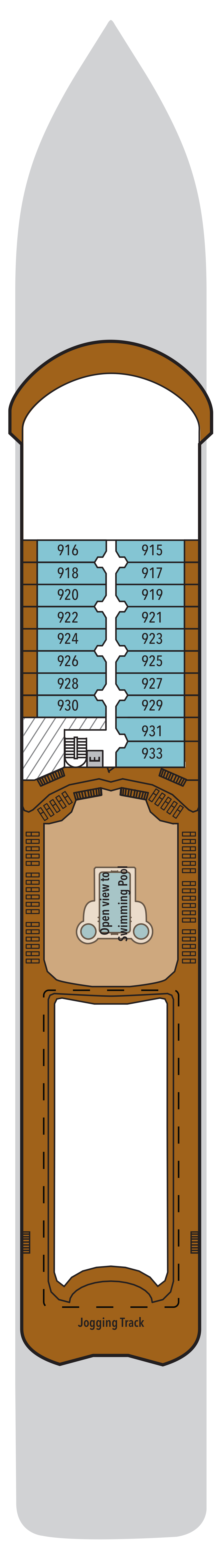 Silver Shadow Deck 9 plan