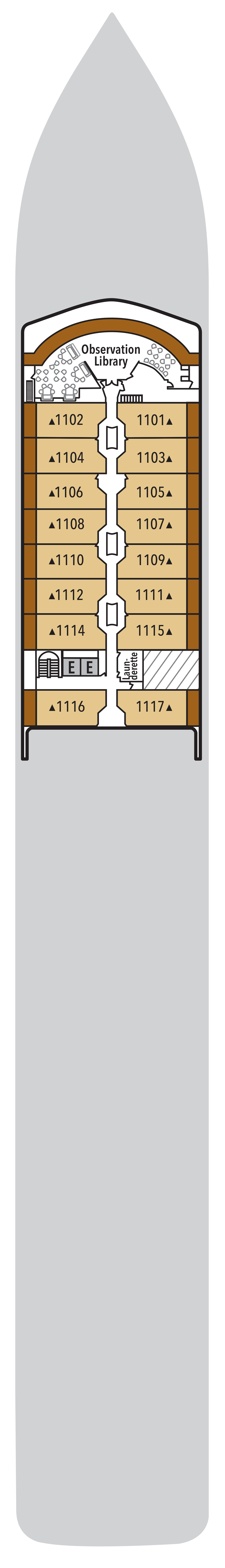 Silver Spirit Deck 11 plan